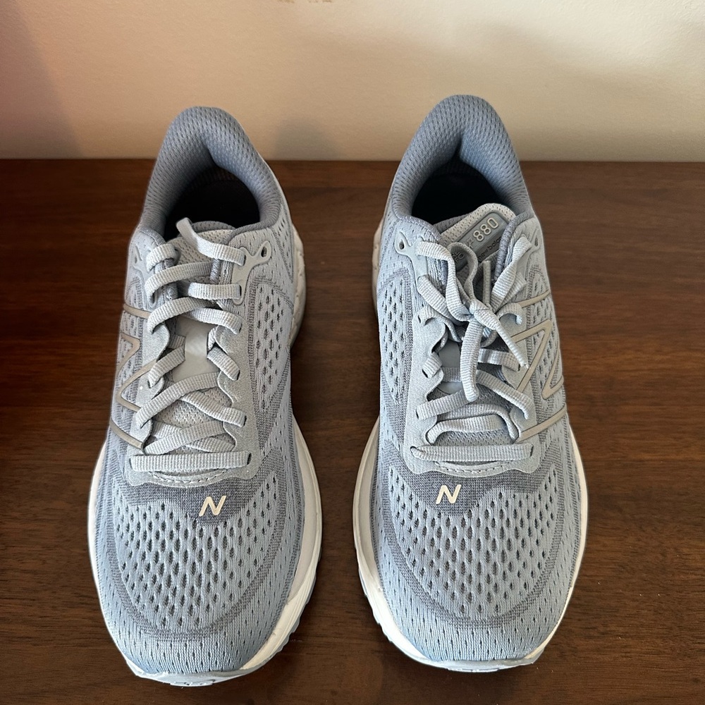 New Balance Light Gray Athletic Shoes